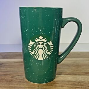 Starbucks 2020 Holiday Christmas Tall Green Speckled Mermaid 16oz Mug